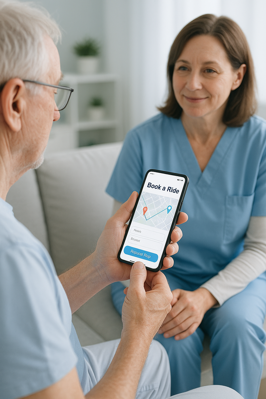 Booking a ride online